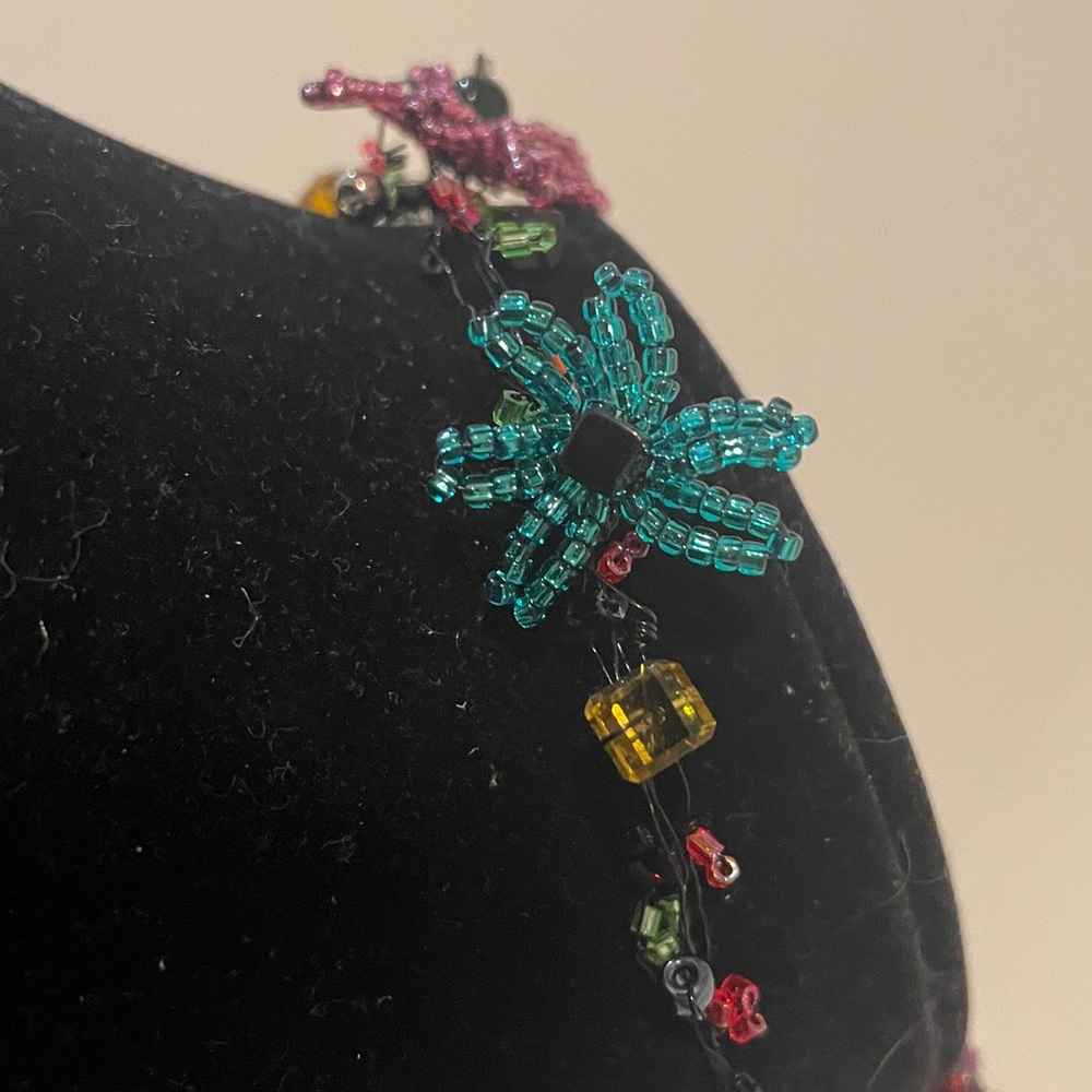 Jewelry tangle floral flower artsy necklace or bracelet - Picture 9 of 14
